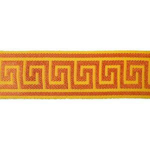 Europatex Fabric Greek Key Mandarin