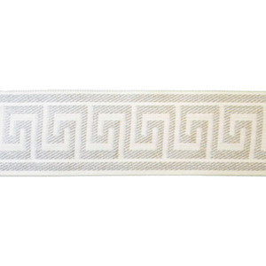 Europatex Fabric Greek Key White