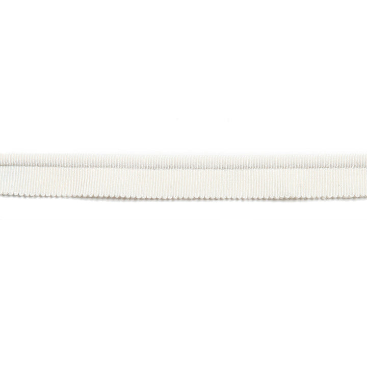 Hellenic Key Grosgrain Lip Cord White by Europatex Designer Fabric Hellenic 45% Rayon, 31% Cotton, 23% Fibranne, 1% Polyester 0.25 inches - Swanky Fabrics -