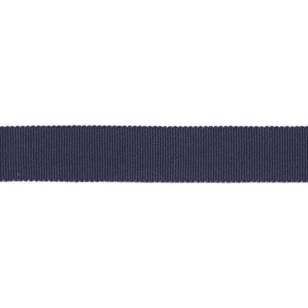 Versailles 7/8" Grosgrain Ribbon Tape Indigo by Europatex Designer Fabric Versailles 100% Rayon 0.88 inches - Swanky Fabrics -