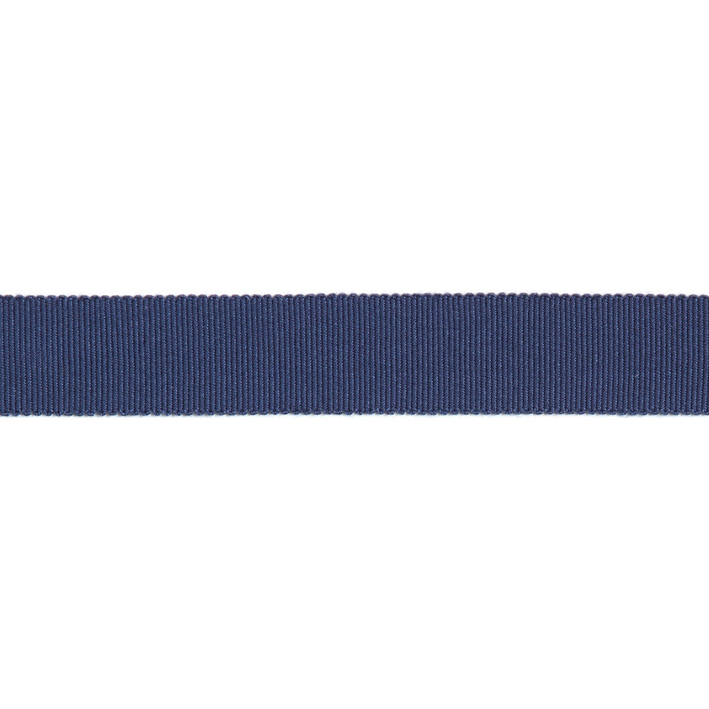 Versailles 7/8" Grosgrain Ribbon Tape Navy by Europatex Designer Fabric Versailles 100% Rayon 0.88 inches - Swanky Fabrics -