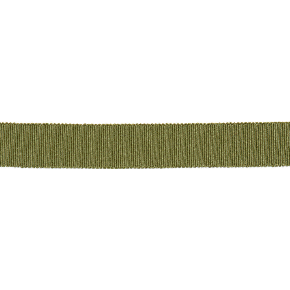 Versailles 7/8" Grosgrain Ribbon Tape Olive by Europatex Designer Fabric Versailles 100% Rayon 0.88 inches - Swanky Fabrics -