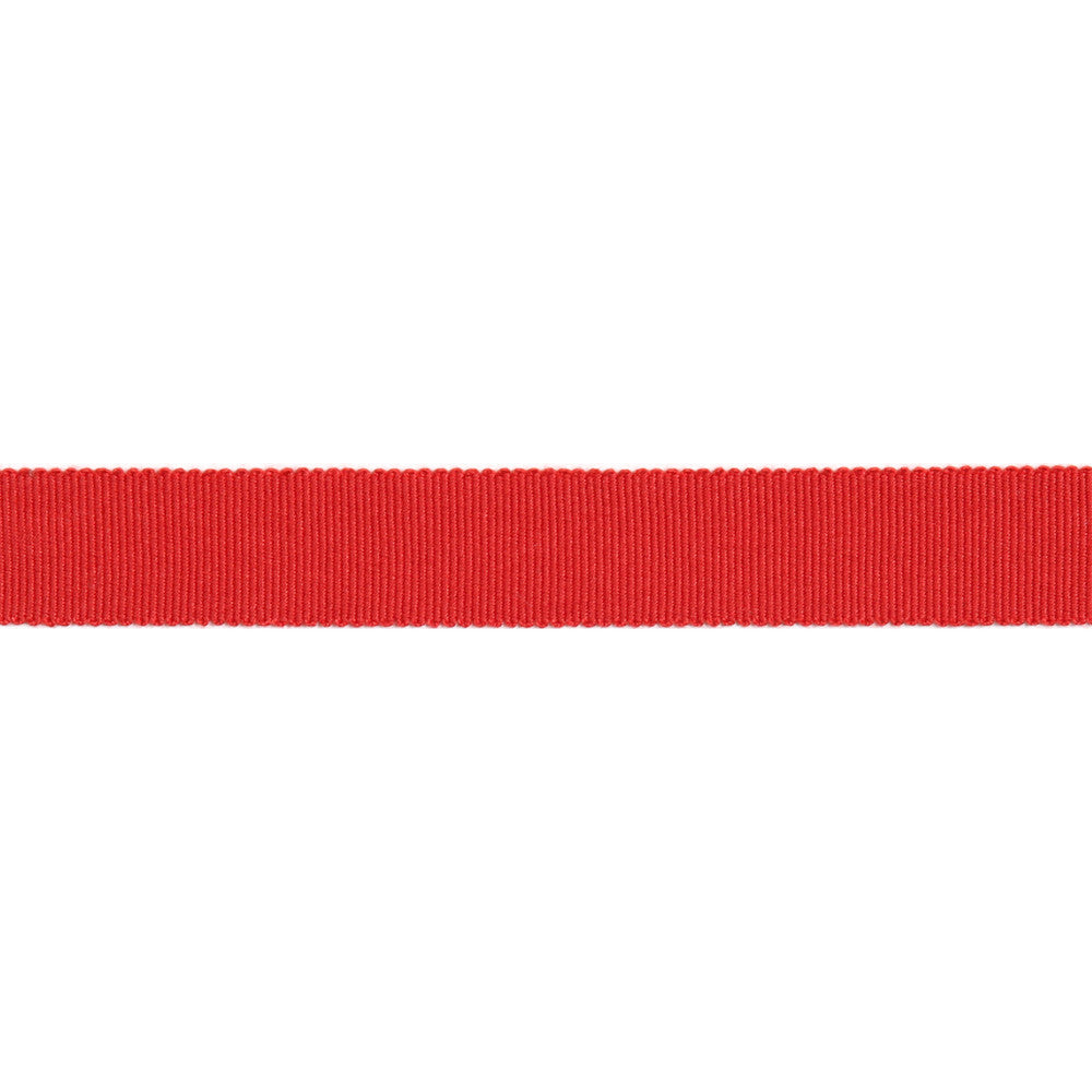 Versailles 7/8" Grosgrain Ribbon Tape Red by Europatex Designer Fabric Versailles 100% Rayon 0.88 inches - Swanky Fabrics -