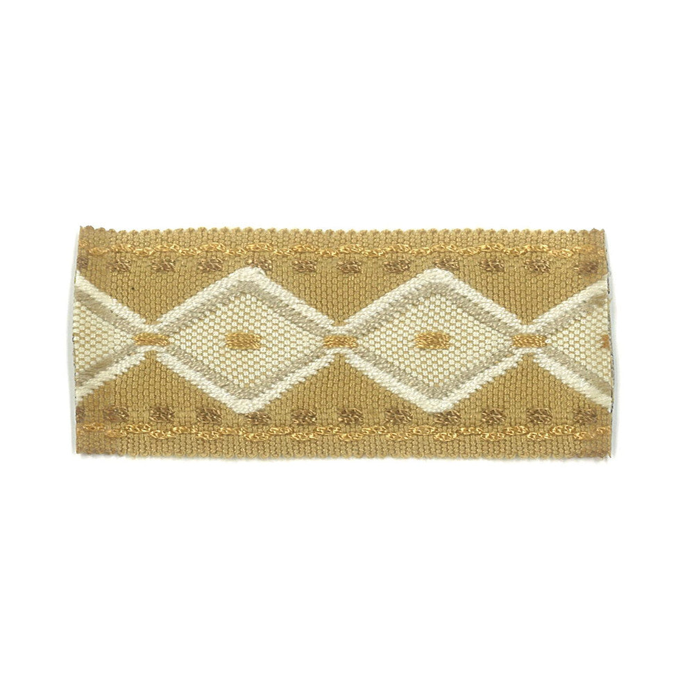 Halation 2 Honey by Stout Designer Trim NEW WORLD TRIM VOLUME II 100%SVI CHINA </p><p>Repeat: 0 1.5 in - Swanky Fabrics -