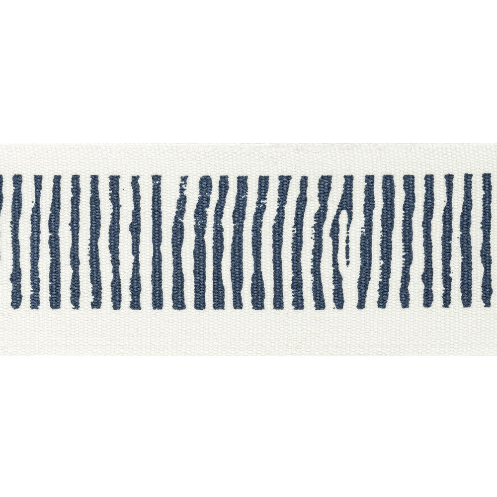 Halifax Tape 3 Navy by Stout Trim Stout Trim Halifax Tape 3 NavyTrim NATURAL BEAUTY TRIM 100%COT INDIA </p><p>Repeat: H: 2.500, V: 5.000 2.5 in - Fabric Carolina -