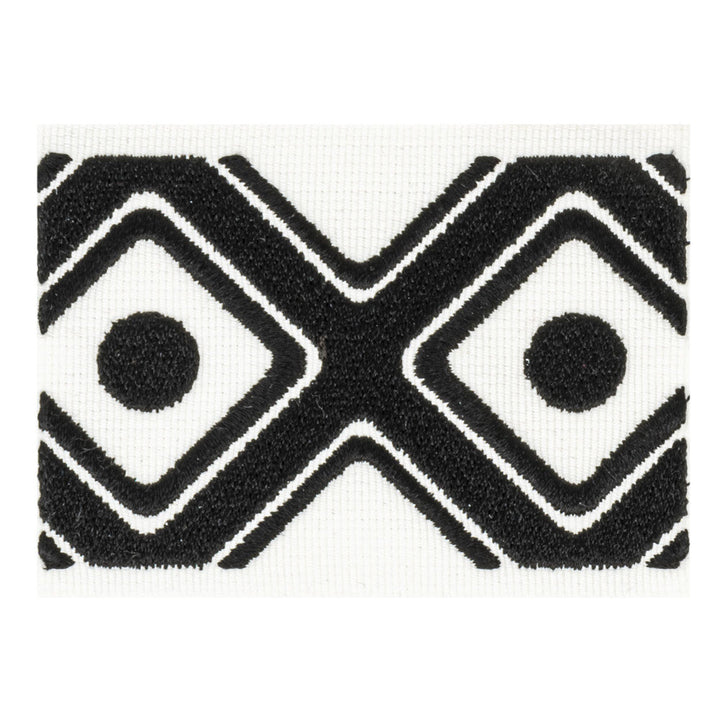 Hallmark 1 Onyx by Stout Trim Stout Trim Hallmark 1 OnyxTrim VISIONS OF COLOR TRIM 48%SVI 34%POL 10%OTH 8%COT TURKEY </p><p>Repeat: H: 2.375, V: 0.000 3.2 in - Fabric Carolina -