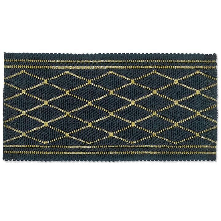 Hampton 5 Regency by Stout Designer Trim NEW WORLD TAPES & BORDERS 43%POL 37%ACR 12%MTL 8%SVI CHINA Horizontal: 0.875 and Vertical: 0.000 2 in - Swanky Fabrics -
