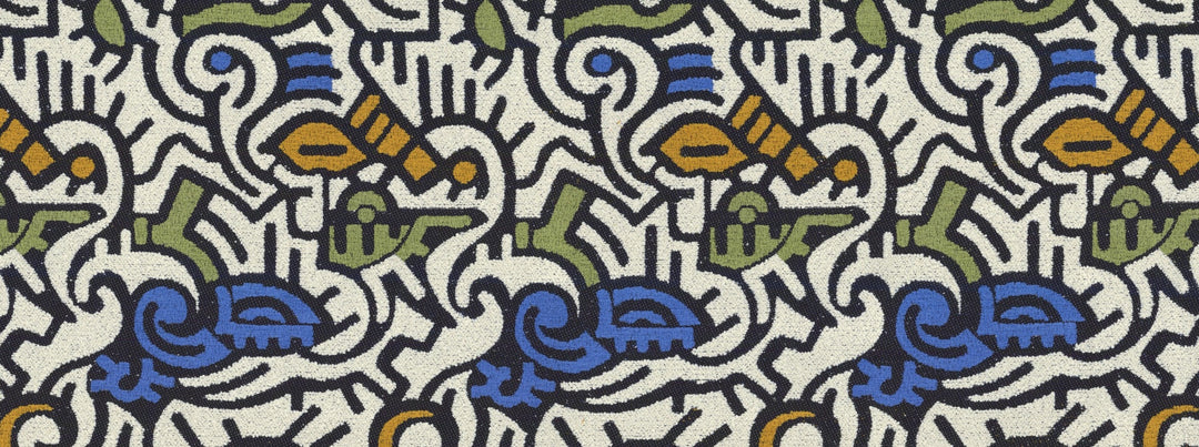 Haring 100 Multi by Covington Designer Fabric