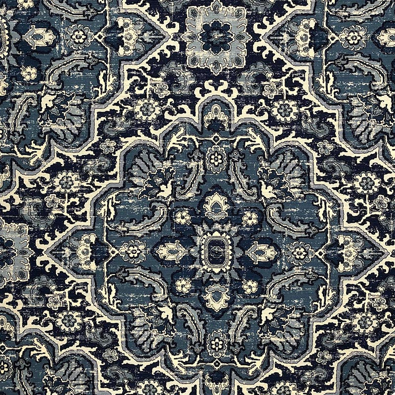 Harper Stormy by Magnolia Designer Fabric - 100% Cotton China 51000 Horizontal: 27 and Vertical: 27 54" - Swanky Fabrics -
