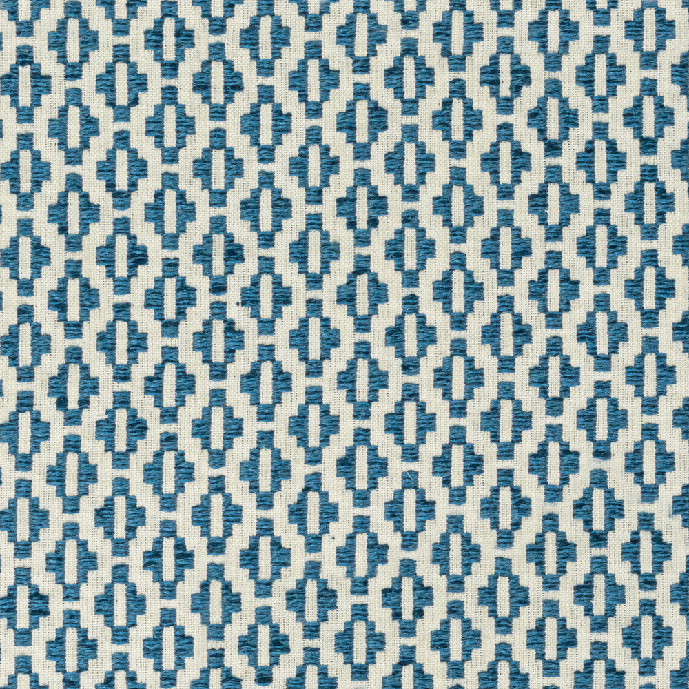 Hatfield 2 Wedgewood by Stout Fabric Stout Fabric Hatfield 2 WedgewoodFabric THE ART OF COLOR HERITAGE INDIA </p><p>Repeat: H: 0.750, V: 0.750 54 in - Fabric Carolina -