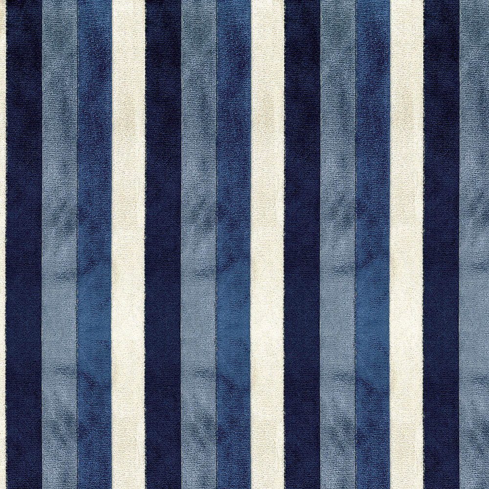 Hathaway 306 Indigo by ABBEYSHEA Designer Fabric 65% Polyester
35% Rayon CN 50,000 Double Rubs (Wyzenbeek) </p><p>Repeat: Horizontal: 3.9 in. (9.9 cm) up the roll and Vertical: 4.6 in. (11.7 cm) across the roll 55 in. (140 cm) - Swanky Fabrics -