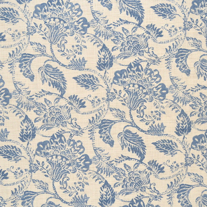 Hathaway Blue by Magnolia Designer Fabric - 100% Ctn Pakistan 50000 Horizontal: 15.75 and Vertical: 17.5 54" (53") - Swanky Fabrics -