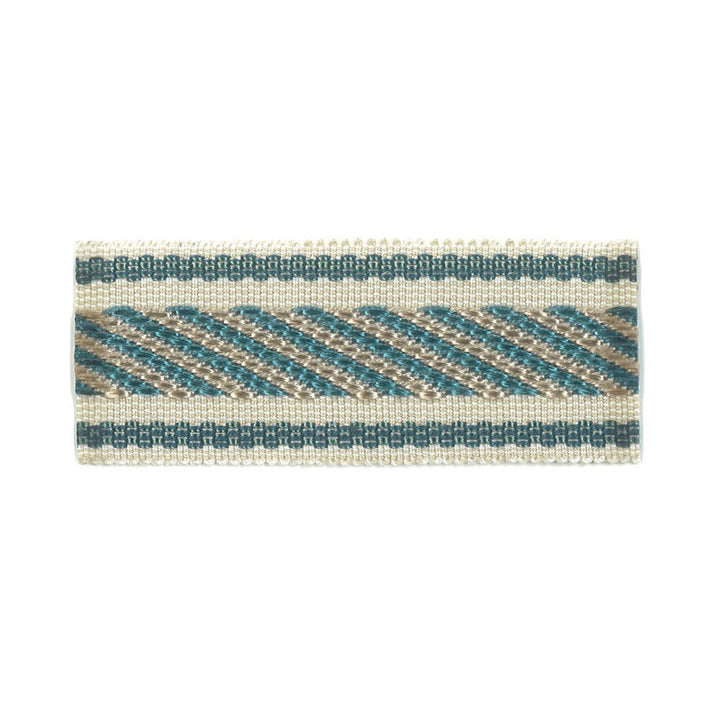 Helper 1 Teal by Stout Trim Stout Trim Helper 1 TealTrim NEW WORLD TRIM VOLUME II CHINA </p><p>Repeat: H: 0.375, V: 0.000 1.5 in - Fabric Carolina -