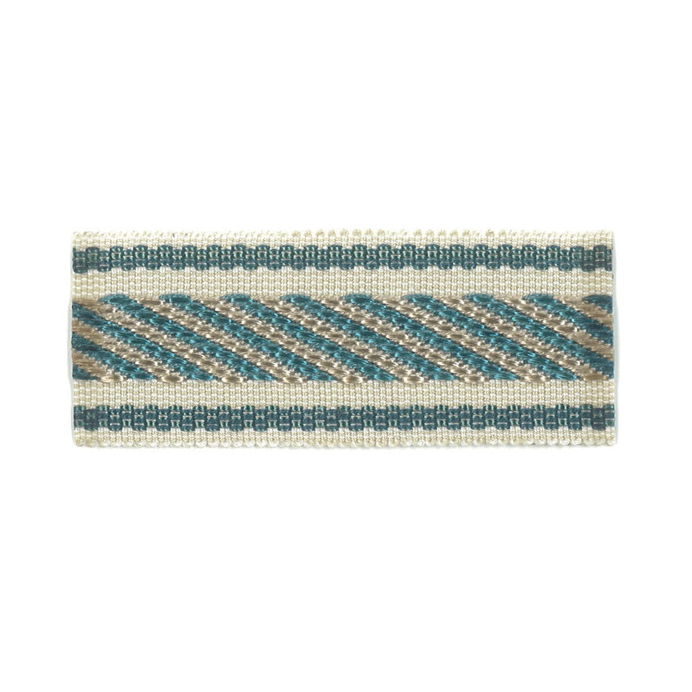 Helper 1 Teal by Stout Designer Trim NEW WORLD TRIM VOLUME II 100%SVI CHINA PERFORMANCE RATED FABRIC WYZENBEEK 30 000 DOUBLE RUB WEAR TEST (HEAVY DUTY) CATB 117-2013 Horizontal: 0.375 and Vertical: 0.000 1.5 in - Swanky Fabrics -