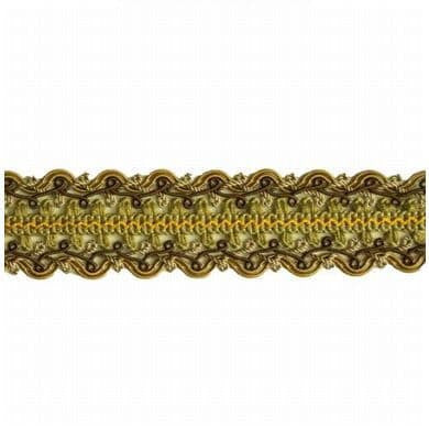 Hemingway 51 Khaki by Stout Designer Trim ART OF DESIGN BRAIDS/GIMP/BORDER 70%SVI 17%COT 13%NYL CHINA </p><p>Repeat: 0 1.37 in - Swanky Fabrics -