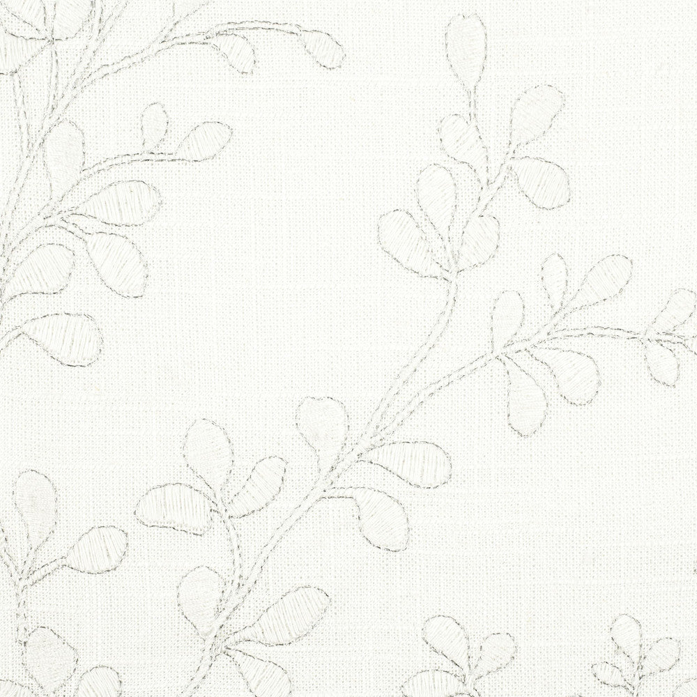 Hepburn 1 Ice by Stout Designer Fabric COLOR MY WINDOW NEUTRAL/MICA 55%LIN 45%POL CHINA Horizontal: 23 and Vertical: 12.5 52 in - Swanky Fabrics -