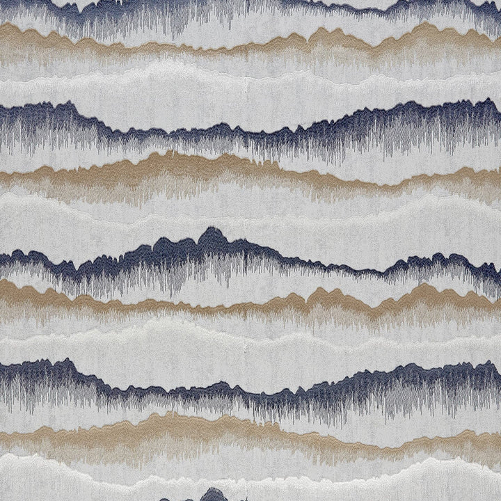 Herndon 3 Slate by Marcus William Designer Fabric KAI/MARCUS WILLIAM ARAVALLI 73%POL 27%SVI INDIA Horizontal: 25.125 and Vertical: 15.375 50.75 in - Swanky Fabrics -