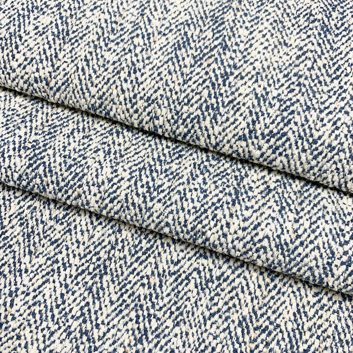 Herring Navy by Magnolia Designer Fabric - 100% Poly China 50,000+ Horizontal: 0.5 and Vertical: 0 54" - Swanky Fabrics -