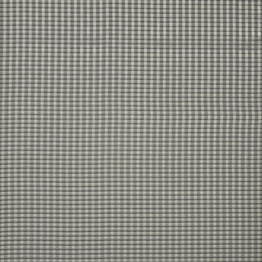 Hutton # 306 Granite by Maxwell Designer Fabric Sheer Style 100% POLYESTER TURKEY V-0.8"H-0.9" 118" - Swanky Fabrics -