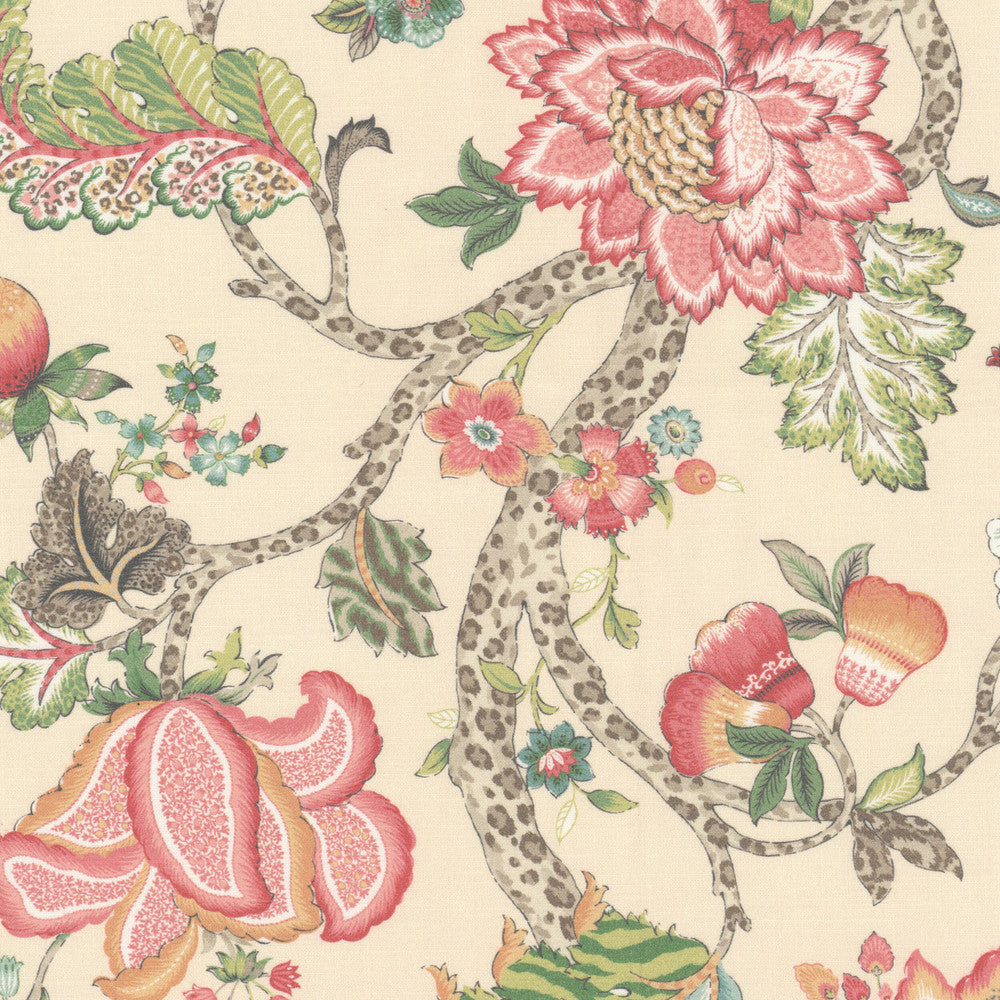 Hidden 3 Sorbet by Stout Designer Fabric RAINBOW LIBRARY GINGER/POPPY 100%COT SPAIN Horizontal: 27.000 and Vertical: 36.000 54 in - Swanky Fabrics -