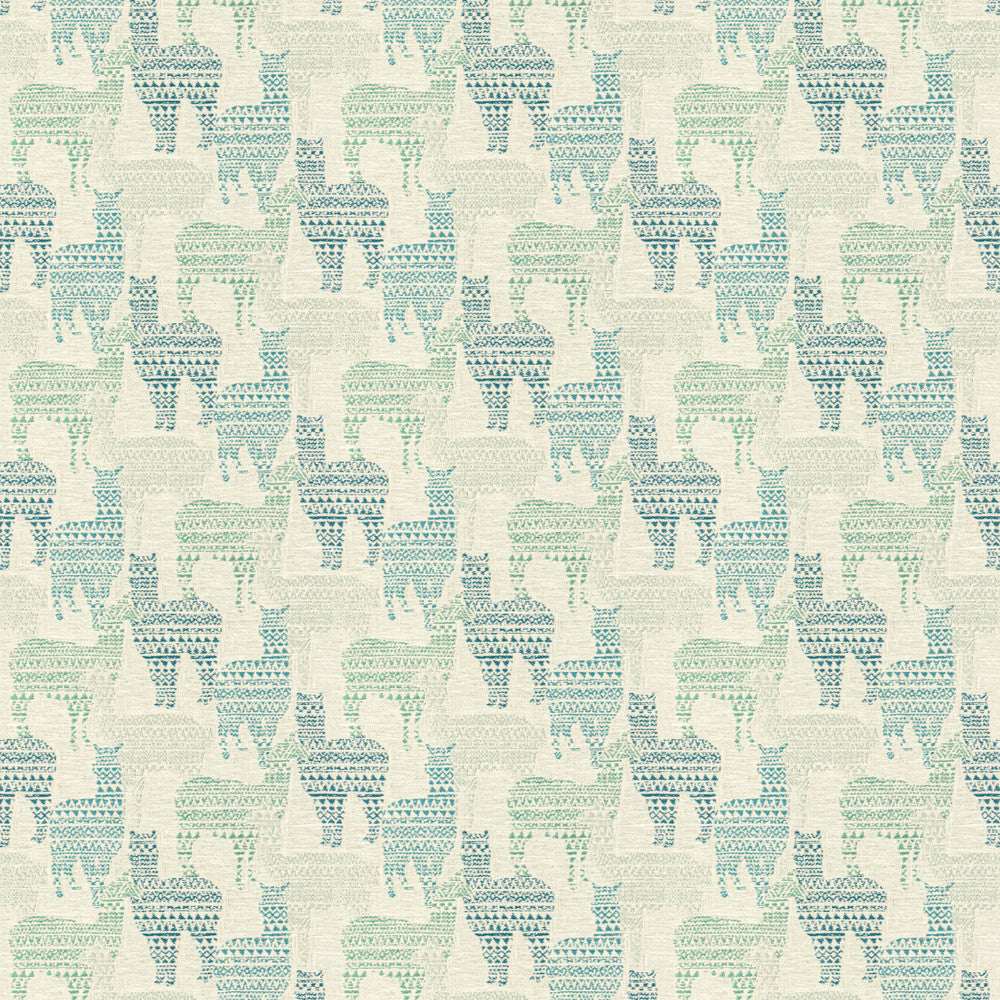 Hideaway 2 Marine by Stout Designer Fabric COMFORTABLE LIVING GLACIER/LAGOON 27%COT 73%POL INDIA Horizontal: 13.625 and Vertical: 11.375 54 in - Swanky Fabrics -