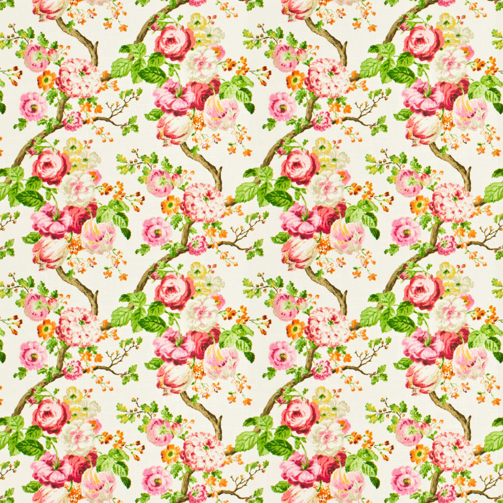 Hinder 2 Raspberry by Stout Designer Fabric RAINBOW LIBRARY BLUSH/SORBET 55%LIN 45%SVI USA Horizontal: 27.000 and Vertical: 13.500 54 in - Swanky Fabrics -