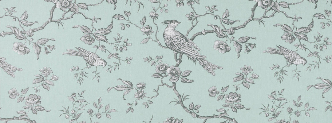 Hl-Messange Bachette Wide Width 41 Grey/Blue Black by Covington Designer Fabric