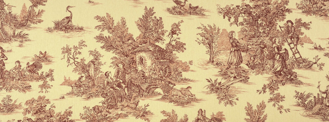 Hl-Pastorale 34 Red/Orange by Covington Designer Fabric