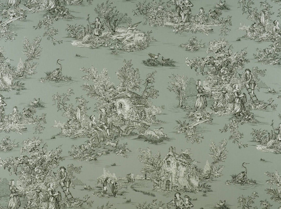 Hl-Pastorale Wide Width 80 Grey/Black by Covington Designer Fabric
