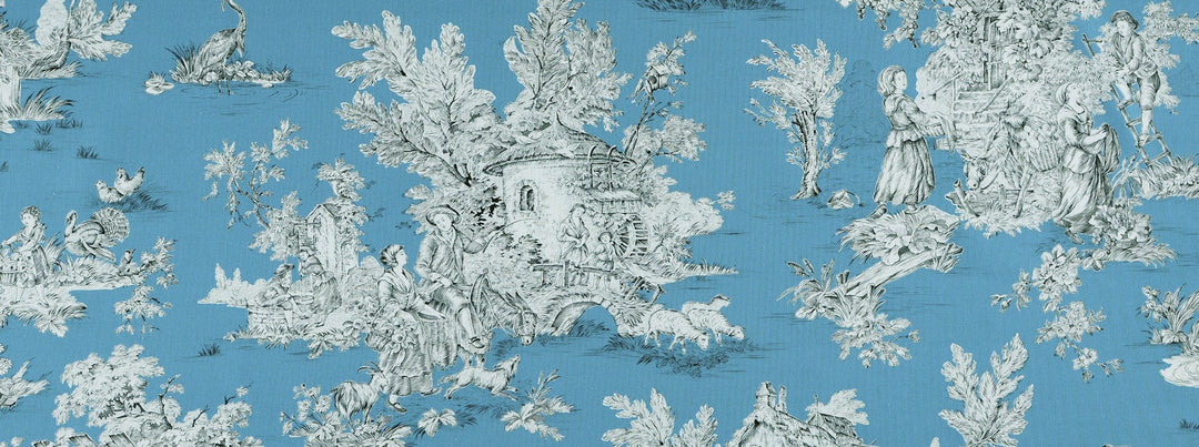 Hl-Pastorale Wide Width 86 Blue by Covington Designer Fabric