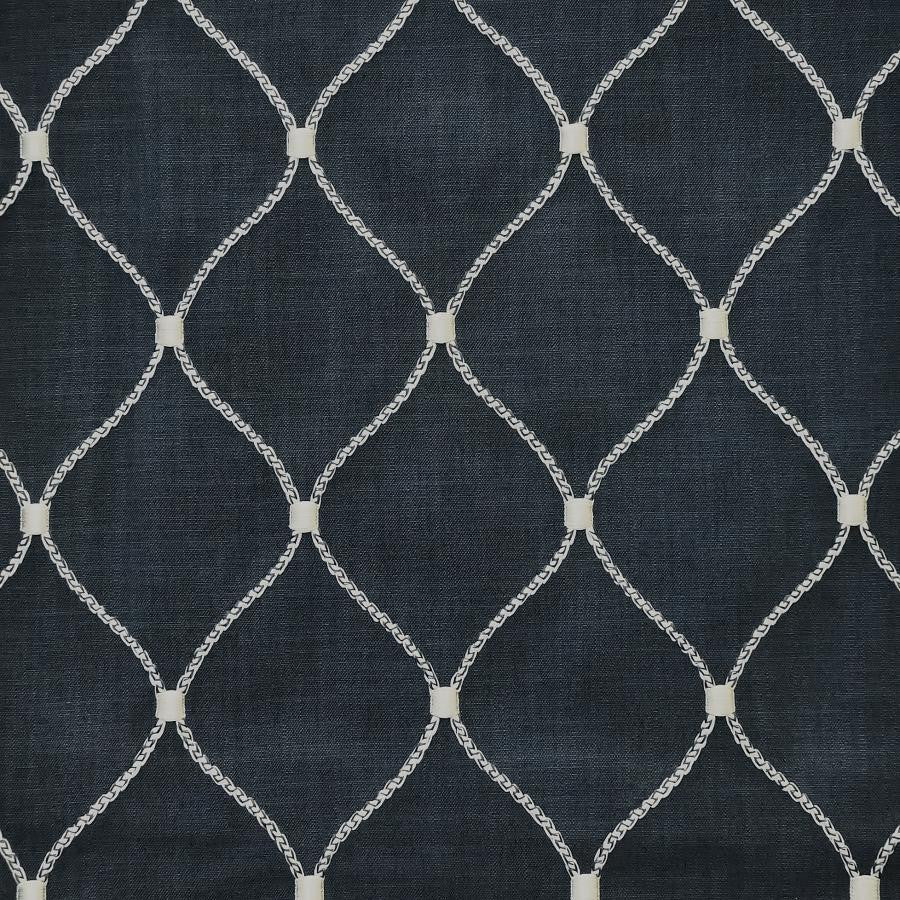 Havering # 124 Pacific by Maxwell Designer Fabric Color Theory-Vol.Vii Neptune BASE: 100% POLYESTER
65% VISCOSE EMB: 35% COTTON INDIA V-6.30" H-4.48" 53" - Swanky Fabrics -