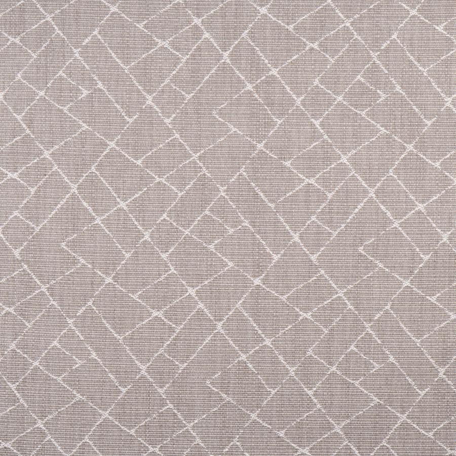 Hewes # 737 Nickel by Maxwell Designer Fabric Performance Wovens-Vol. Viii Quarry 100% POLYESTER USA V-8.5" H-9.9" 57.8" - Swanky Fabrics -