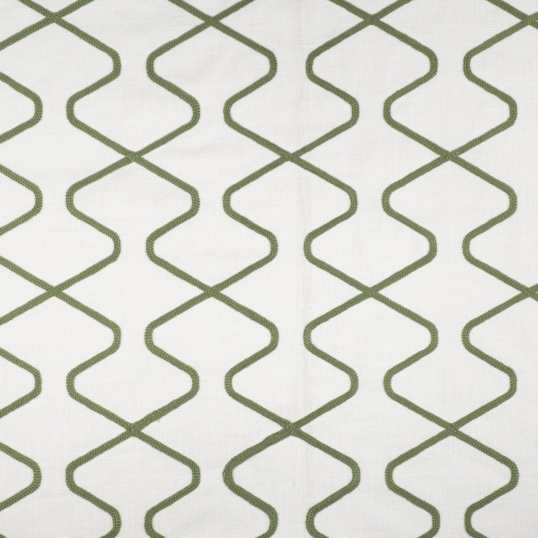 Howell # 636 Herb by Maxwell Designer Fabric Color Theory-Vol. X Juniper 100% COTTON EMB. - 100% ACRYLIC INDIA V- 7.5" H-4.4" W: 54" EMB: 53" - Swanky Fabrics -