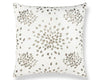 Firefly Embroidered Pillow 22 X 22 - Silver HNSDDK420000001 by Scalamandre Designer Pillow