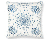 Firefly Embroidered Pillow 22 X 22 - Blue HNSDDK420000007 by Scalamandre Designer Pillow