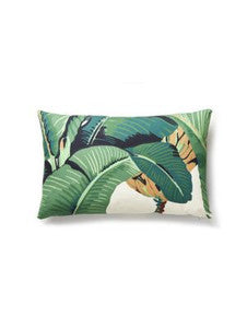 Scalamandre Pillow Hinson Palm   14 X 22 - Green HNLHINPILL0001
