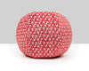 Petal Velvet Pillow 12 Dia - Red HNRADK273320008 by Scalamandre Designer Pillow