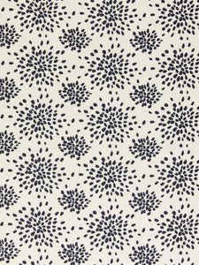 Hinson Fabric Fireworks Cotton Print Black On Off-White HNF1020000E
