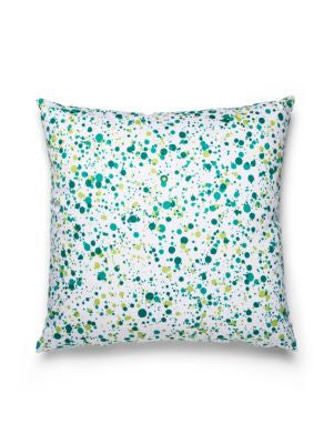 Spatter Pillow 22 X 22 - Mermaid HNSPATPILL000G by Scalamandre Designer Pillows 100% COTTON U.S.A. Horizontal: and Vertical: 0 - Swanky Fabrics -