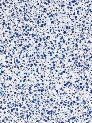 Spatter Cotton Print Navy On White HNF0153000N by Hinson Designer Fabric HINSON ICONS 100% COTTON U.S.A. LIGHT DUTY Horizontal: 13.5" and Vertical: 13.5" 48 - Swanky Fabrics -