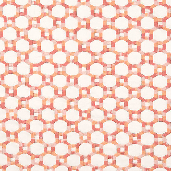 Island Trellis Peach HN420140003 by Hinson Designer Fabric
