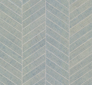 Ronald Redding Wallpaper Atelier Herringbone Lagoon