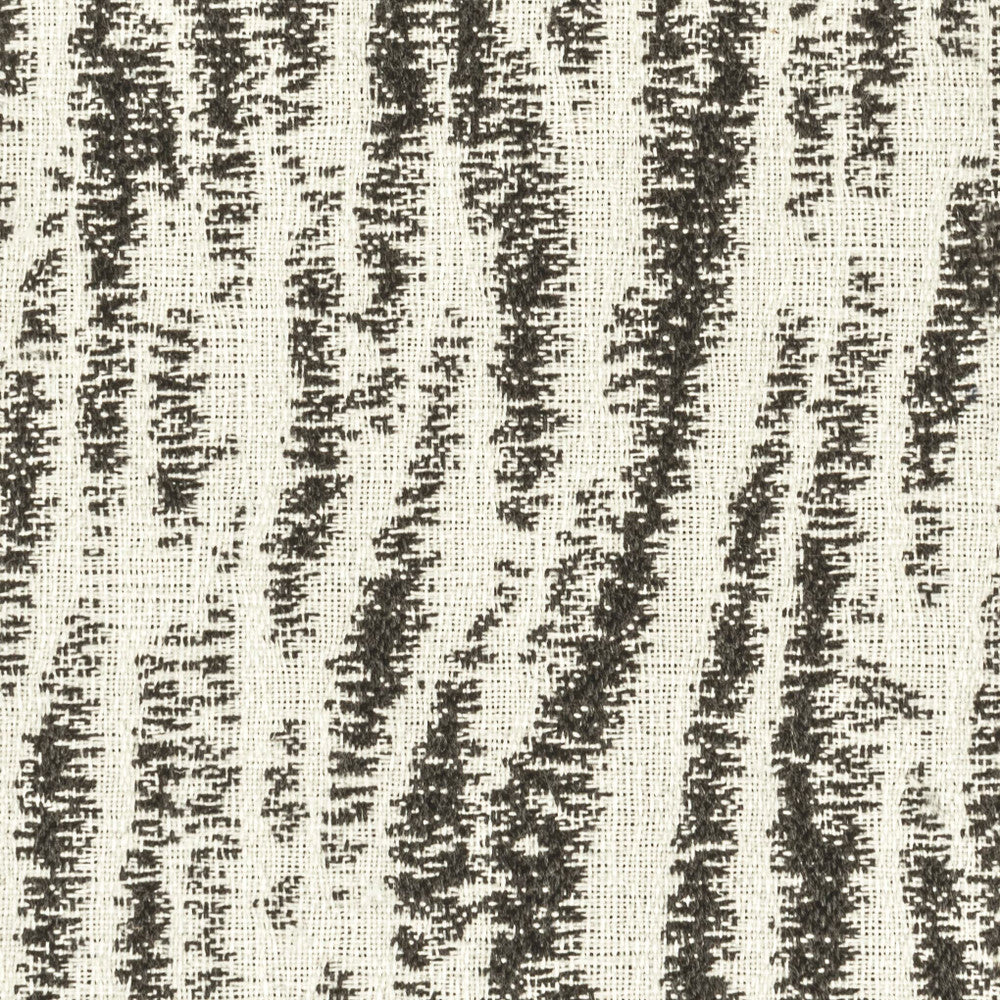 Holden 1 Black/White by Stout Designer Fabric WELL SUITED SUNBRELLA 100%SN USA WYZENBEEK 17 000 DOUBLE RUB WEAR TEST (HEAVY DUTY) FLAME RETARDANT-U.F.A.C. CLASS 1 CATB 117-2013 LIGHTFASTNESS-AATCC TM 16 (1500 HOURS) Horizontal: 14 and Vertical: 14 54 in - Swanky Fabrics -