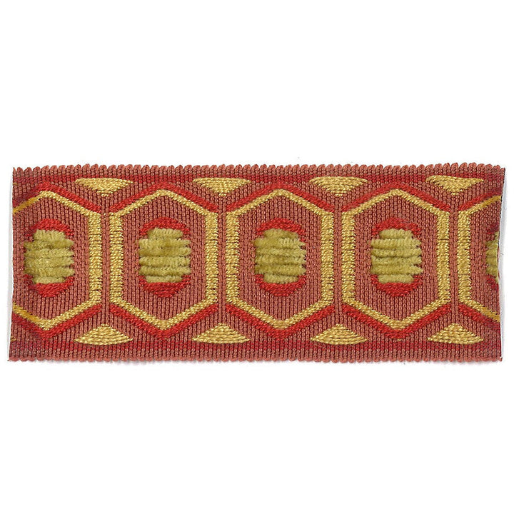 Honeycomb 2 Quartz by Stout Designer Trim ACCENTS TAPES & BORDERS 74%SVI 26%POL CHINA Horizontal: 0.875 and Vertical: 0 1.75 in - Swanky Fabrics -