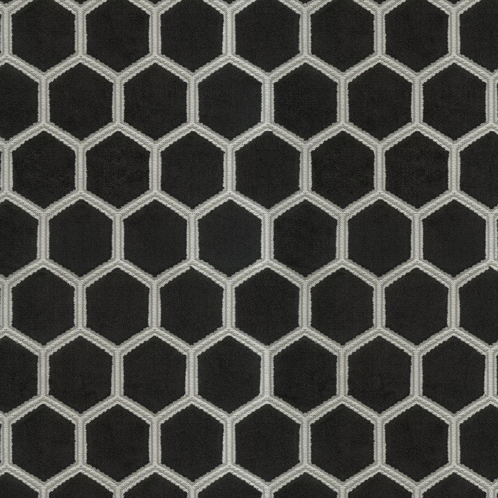 Honeycomb 99J8591 by JF Designer Fabric Midnight Waters 55% Polyester, 45% Viscose India 30000 Horizontal: 2.25 and Vertical: 4.25 54 - Swanky Fabrics -