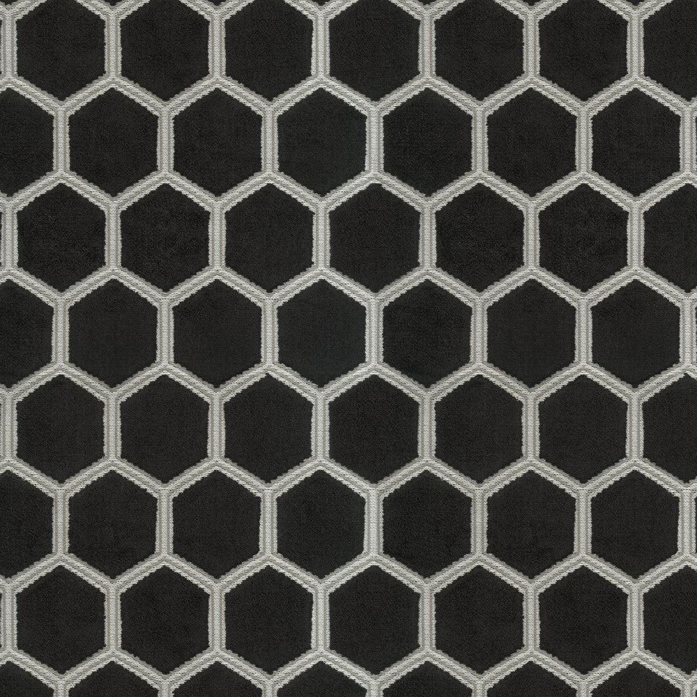HONEYCOMB 99J8591 by JF Designer Fabric Midnight Waters 55% Polyester, 45% Viscose India  Horizontal: 2.25 and Vertical: 4.25 54  - Swanky Fabrics -