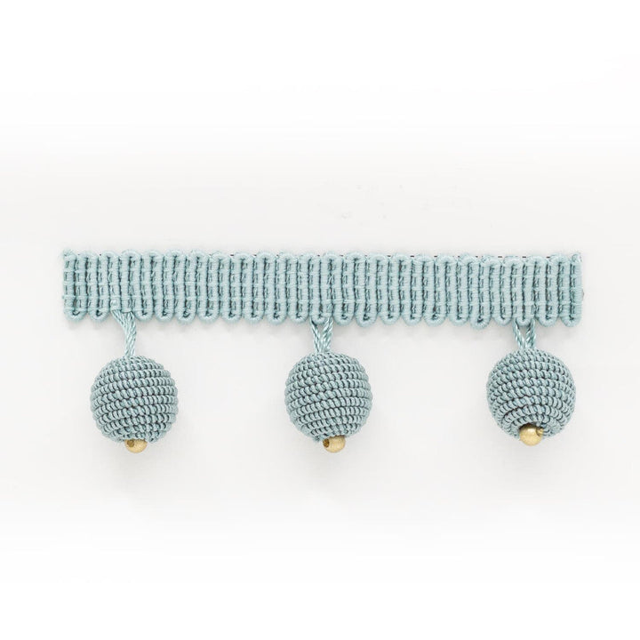Hopat Beaded Fringe 1 Aqua by Stout Designer Trim SMALL WONDERS TRIM 51%SVI 49%POL CHINA FLAME RETARDANT-U.F.A.C. CLASS 1 CATB 117-2013 WYZENBEEK 30 000 DOUBLE RUB WEAR TEST (HEAVY DUTY) Horizontal: 1.375 and Vertical: 0.000 1.63 in - Swanky Fabrics -