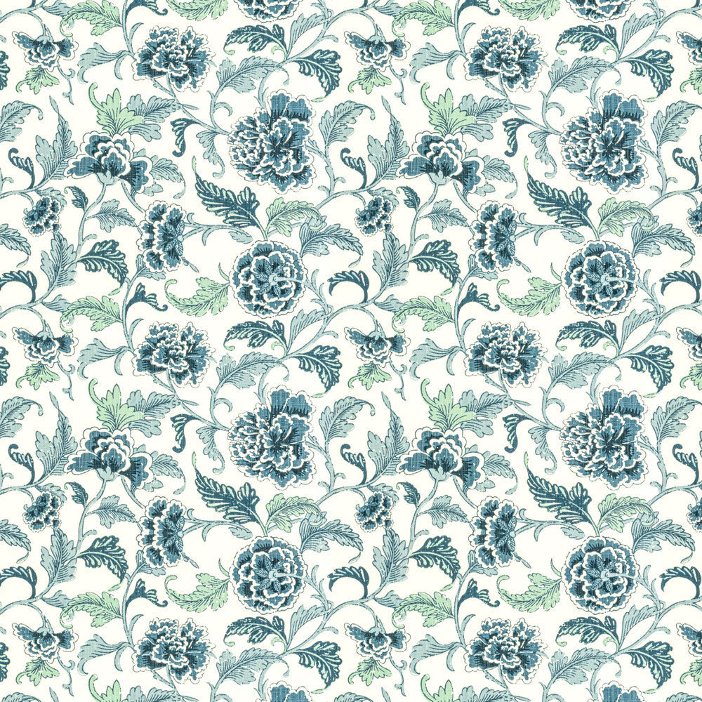 Hopewell 1 Harbor by Stout Designer Fabric COMFORTABLE LIVING SPRAY/OCEAN 54%COT 46%POL CHINA Horizontal: 27.500 and Vertical: 24.500 54 in - Swanky Fabrics -