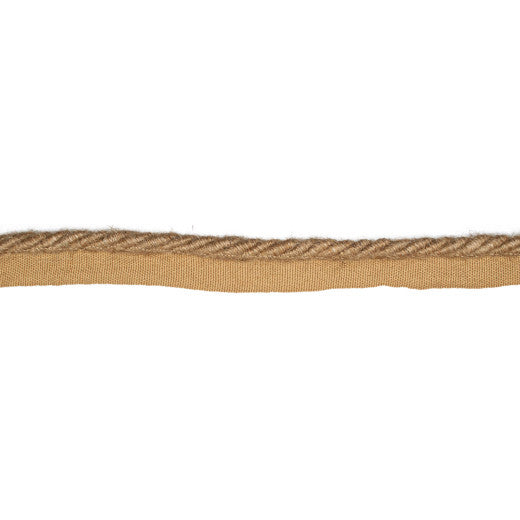 HT-1575 - Lip Cord - Col. Jute by Europatex Designer Fabric Natural Materials 100% Jute China See Sample Horizontal: N/A and Vertical: N/A 1.00 inches  - Swanky Fabrics -