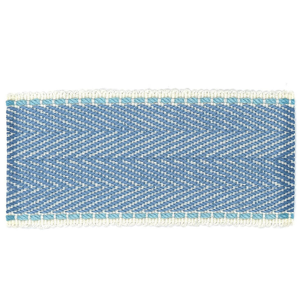 Hudson 3 Sky by Stout Designer Trim Accents Tapes & Borders 100% Spun Viscose CHINA Horizontal: 0 and Vertical: 0 1.75 in - Swanky Fabrics -